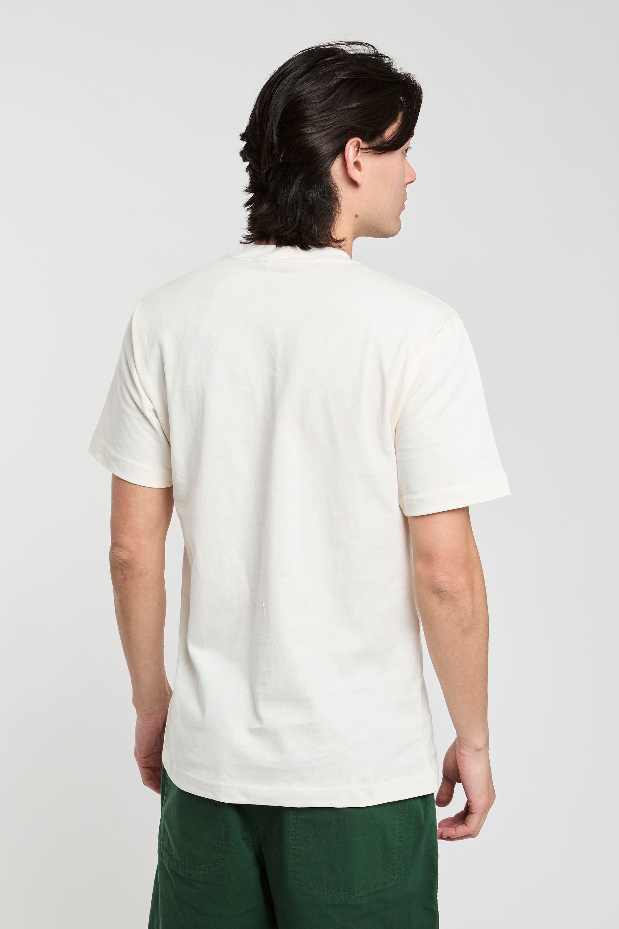 T-shirt con taschino ricamato-7
