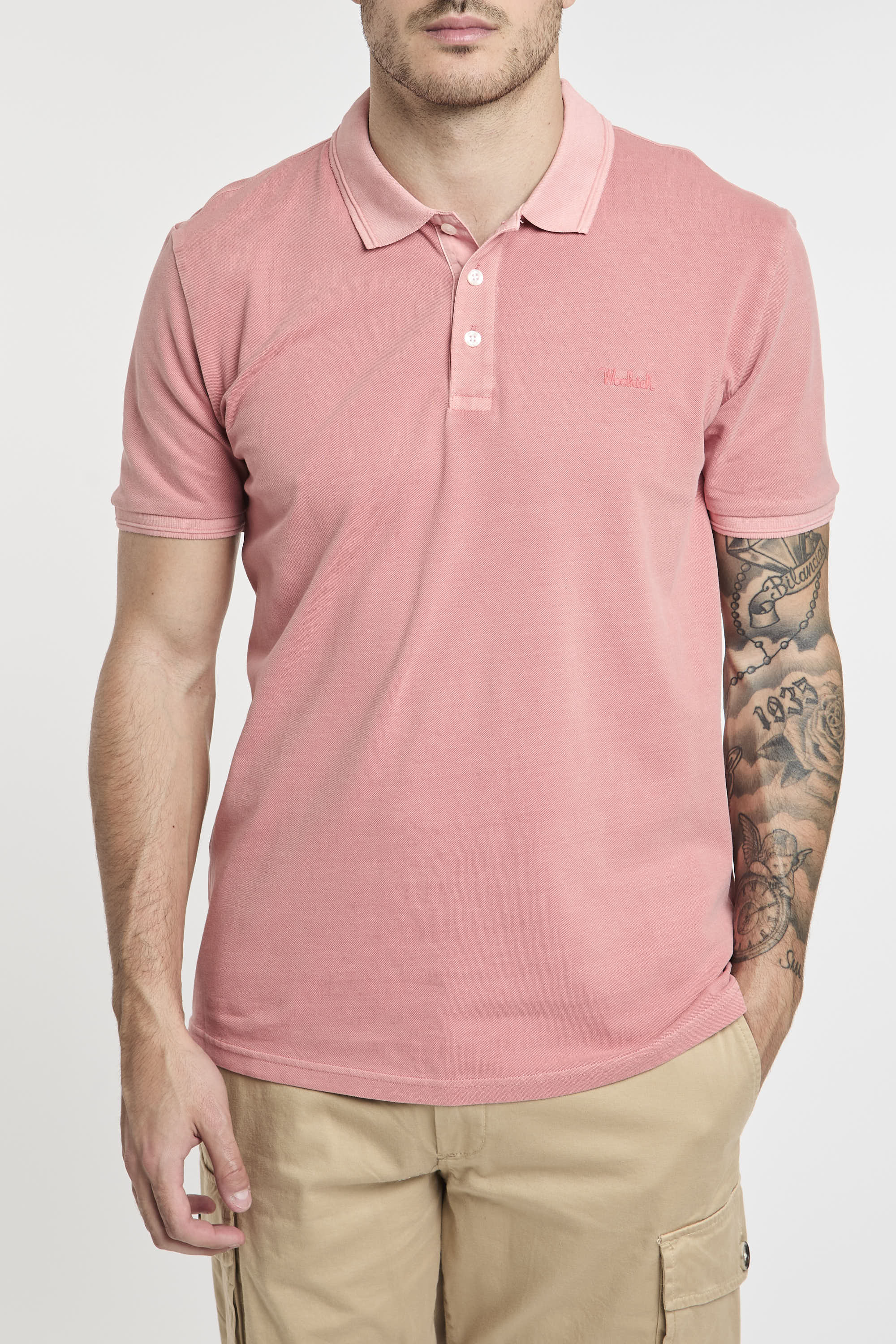 Woolrich Mackinack Stretch Cotton Piqué Polo in Red-1
