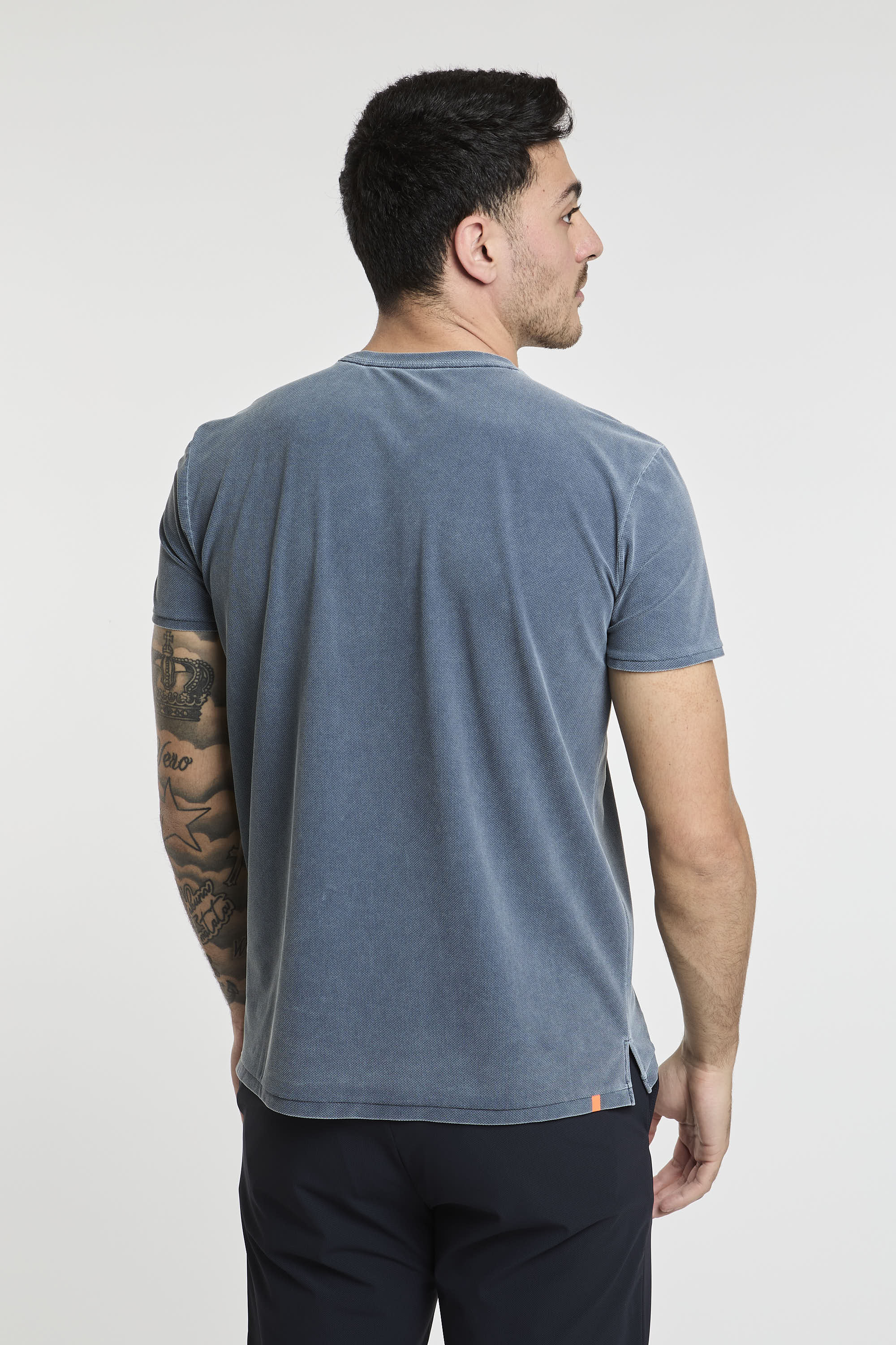 RRD T-Shirt Techno Wash Piqué Polyamid/Elastan Blau-5
