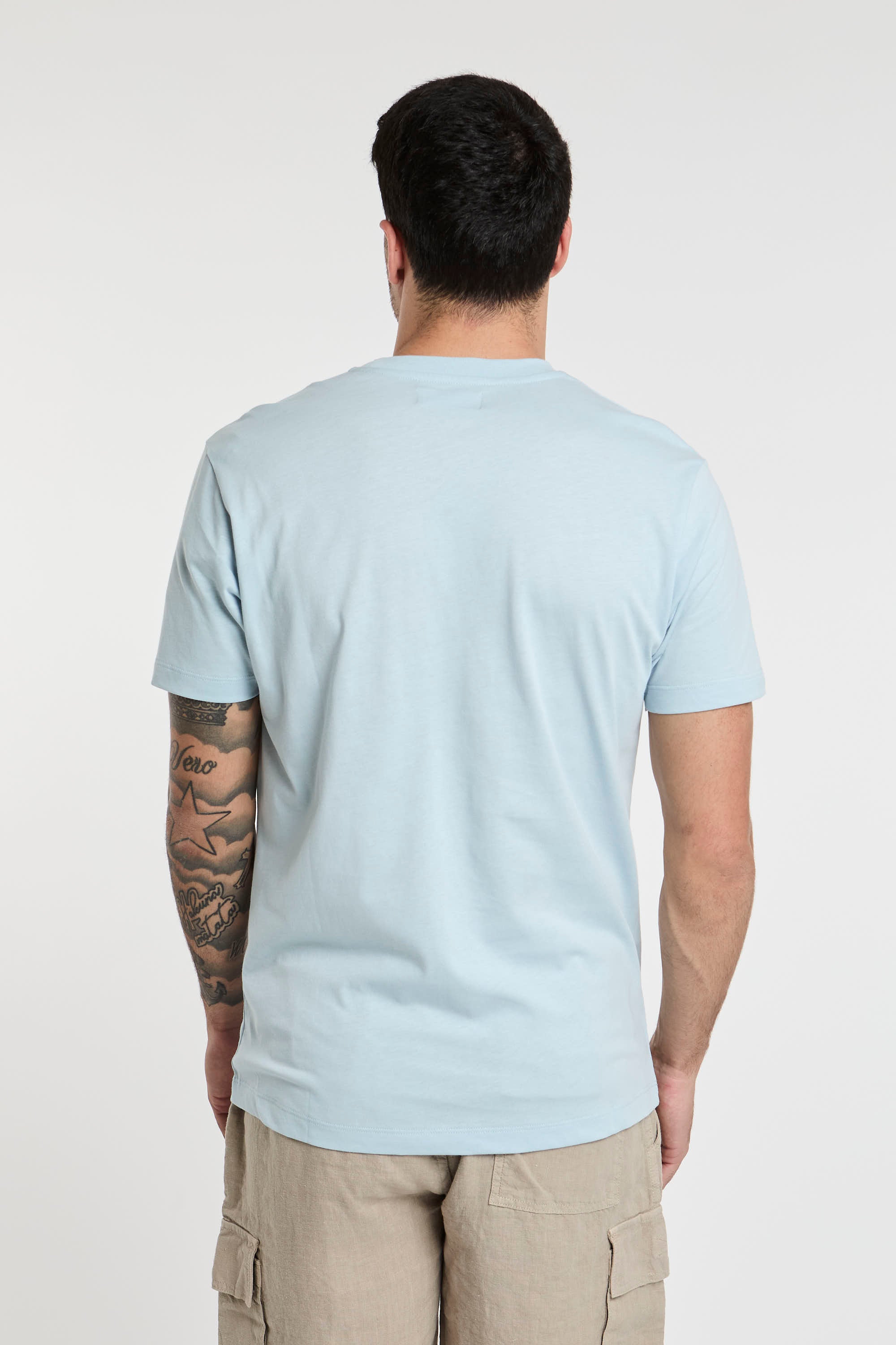 Vilebrequin Cotton T-Shirt with Blue Print-5
