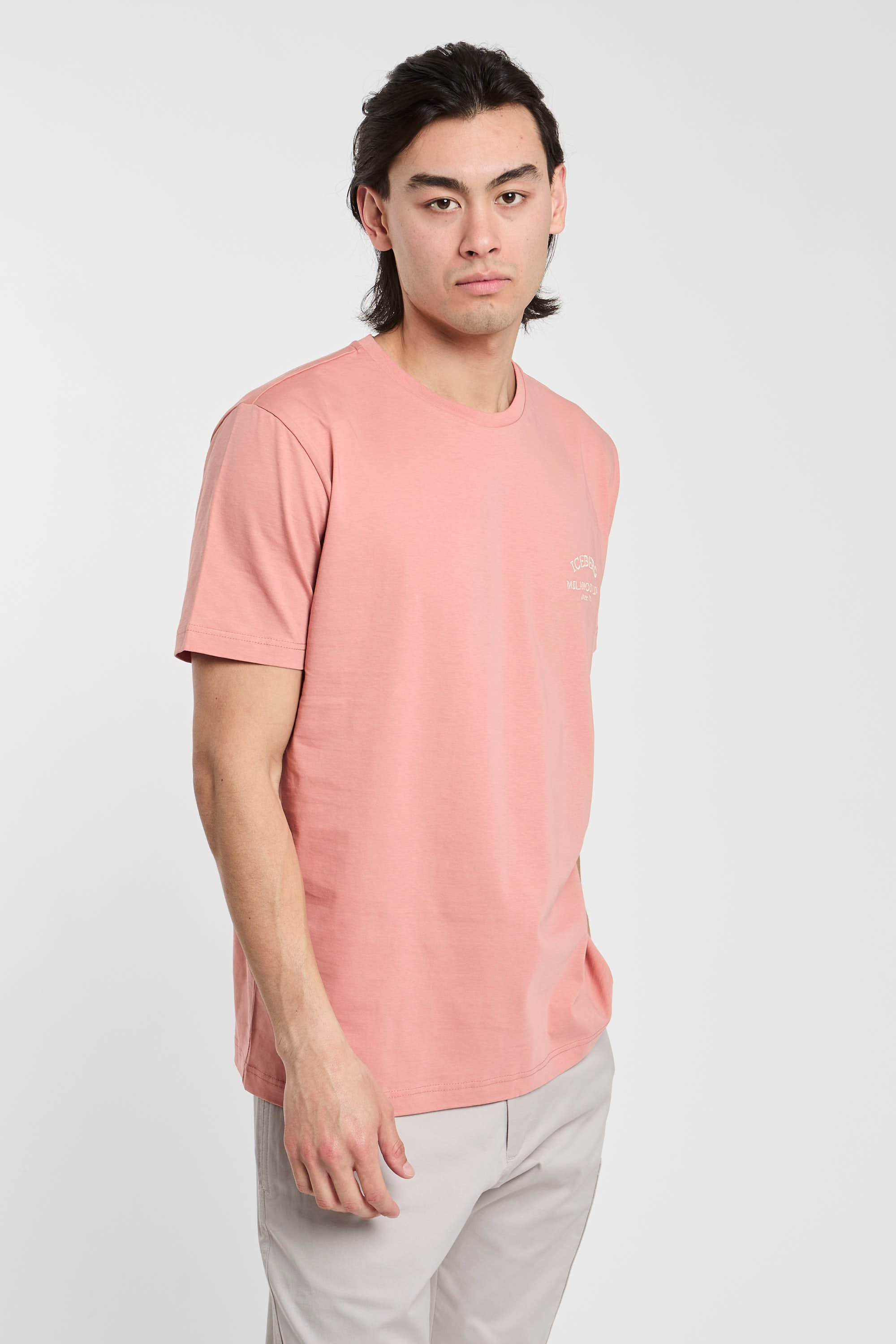 Iceberg Cotton Pink T-shirt-3