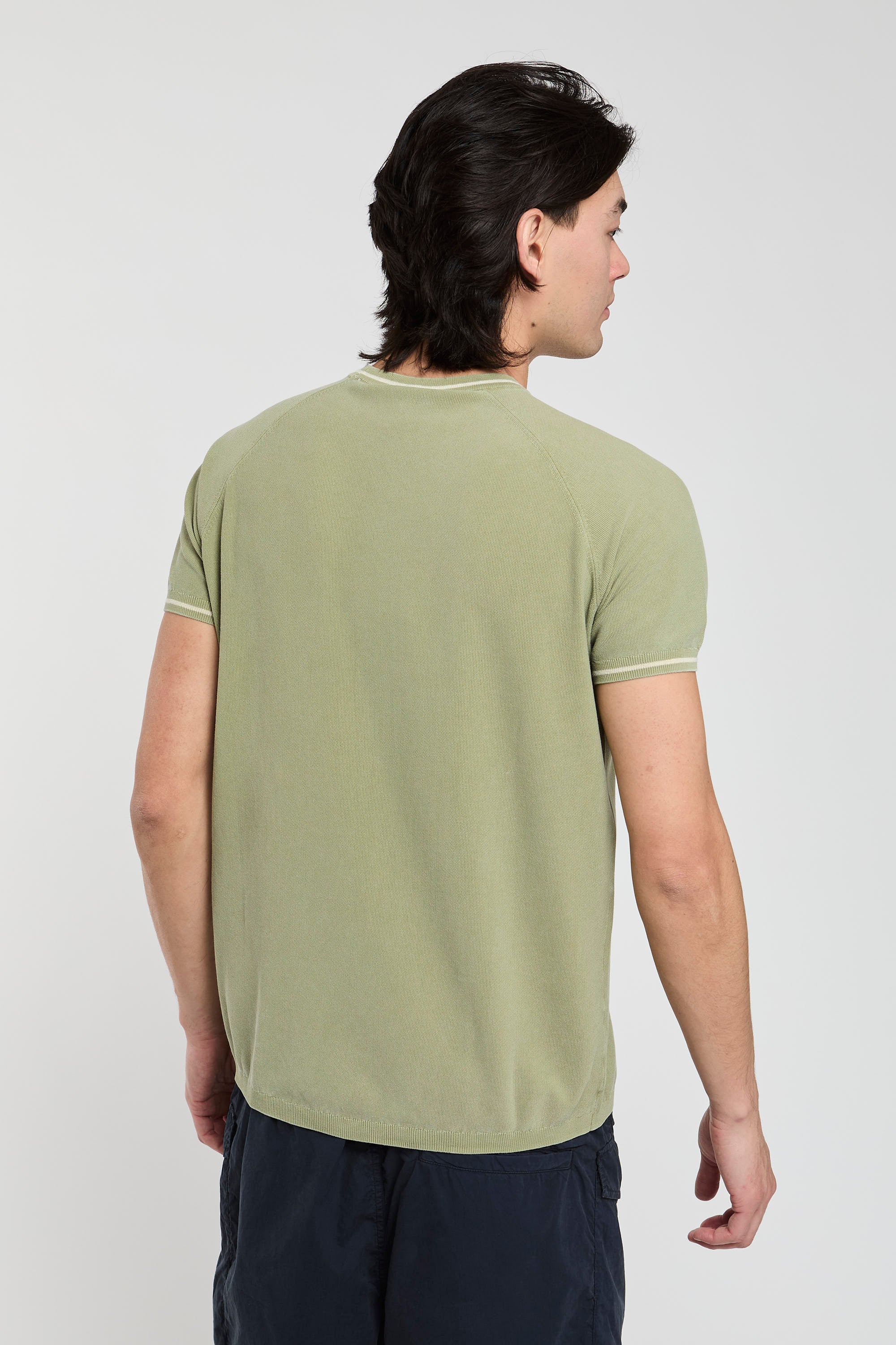 Aspesi Cotton T-shirt Green Cotton Knit-3