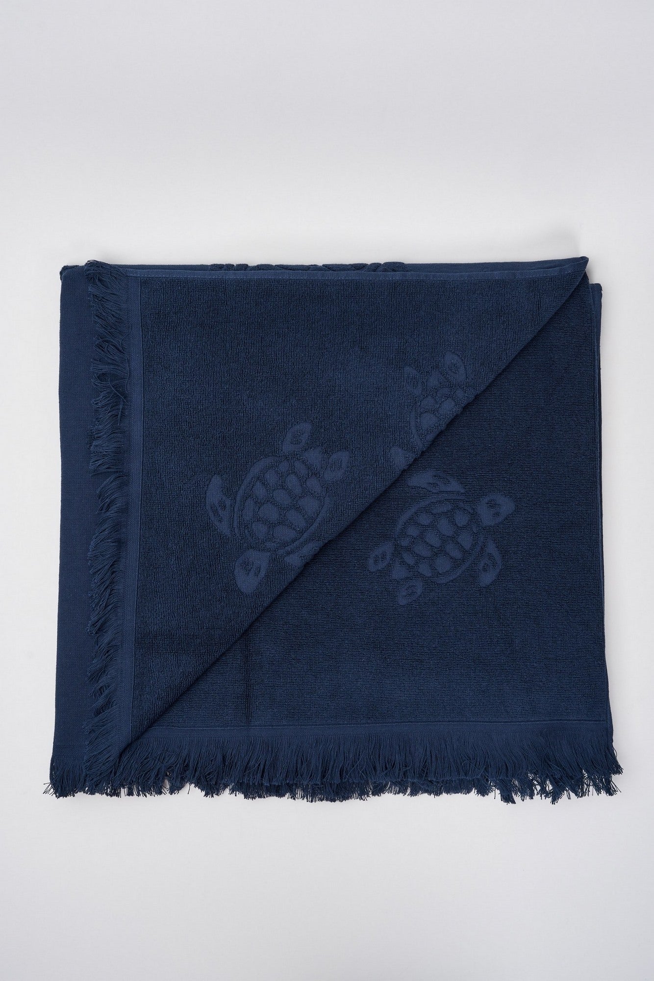 Vilebrequin Organic Cotton Blue Beach Towel-3