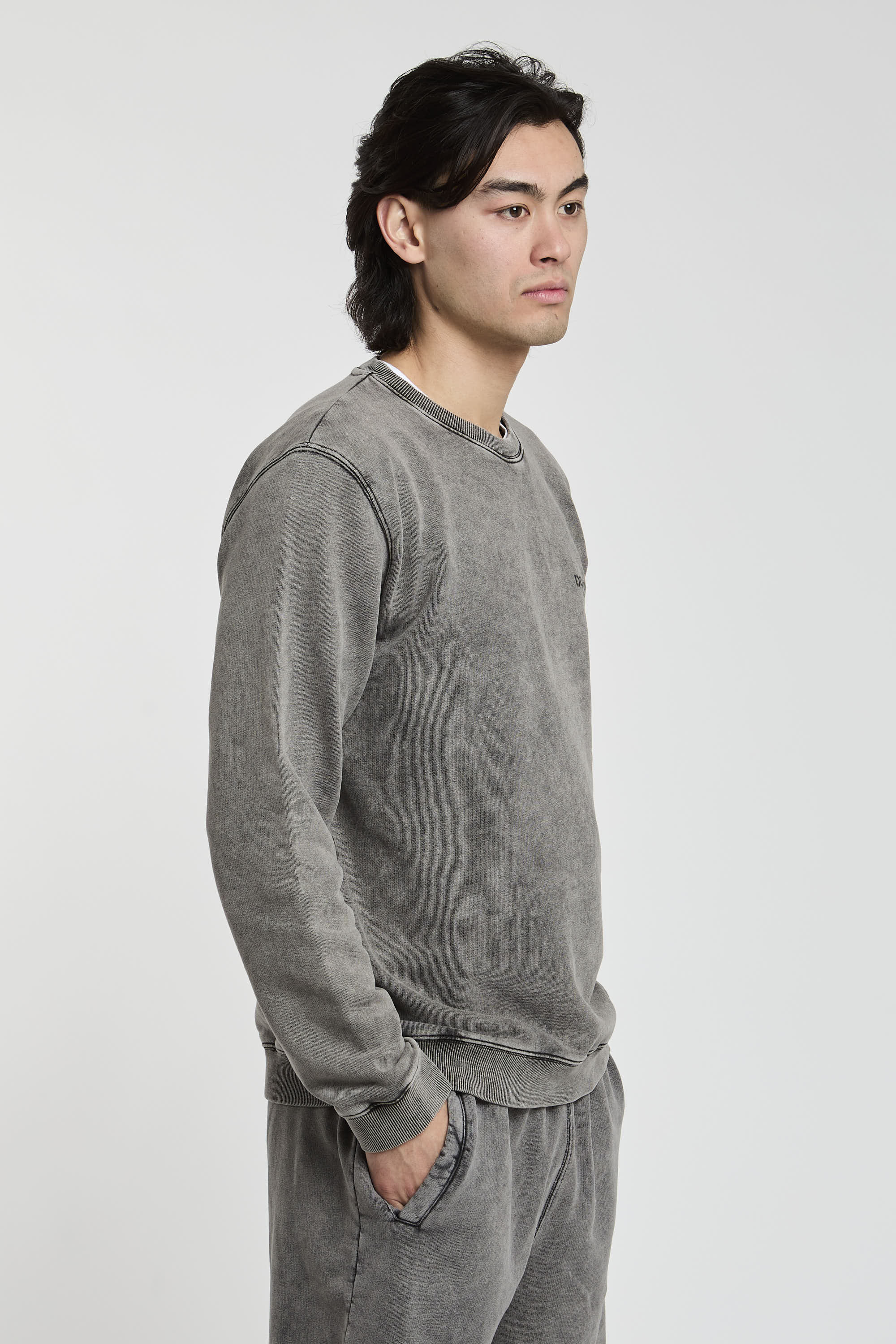Dondup Cotton Sweatshirt in Grey-3