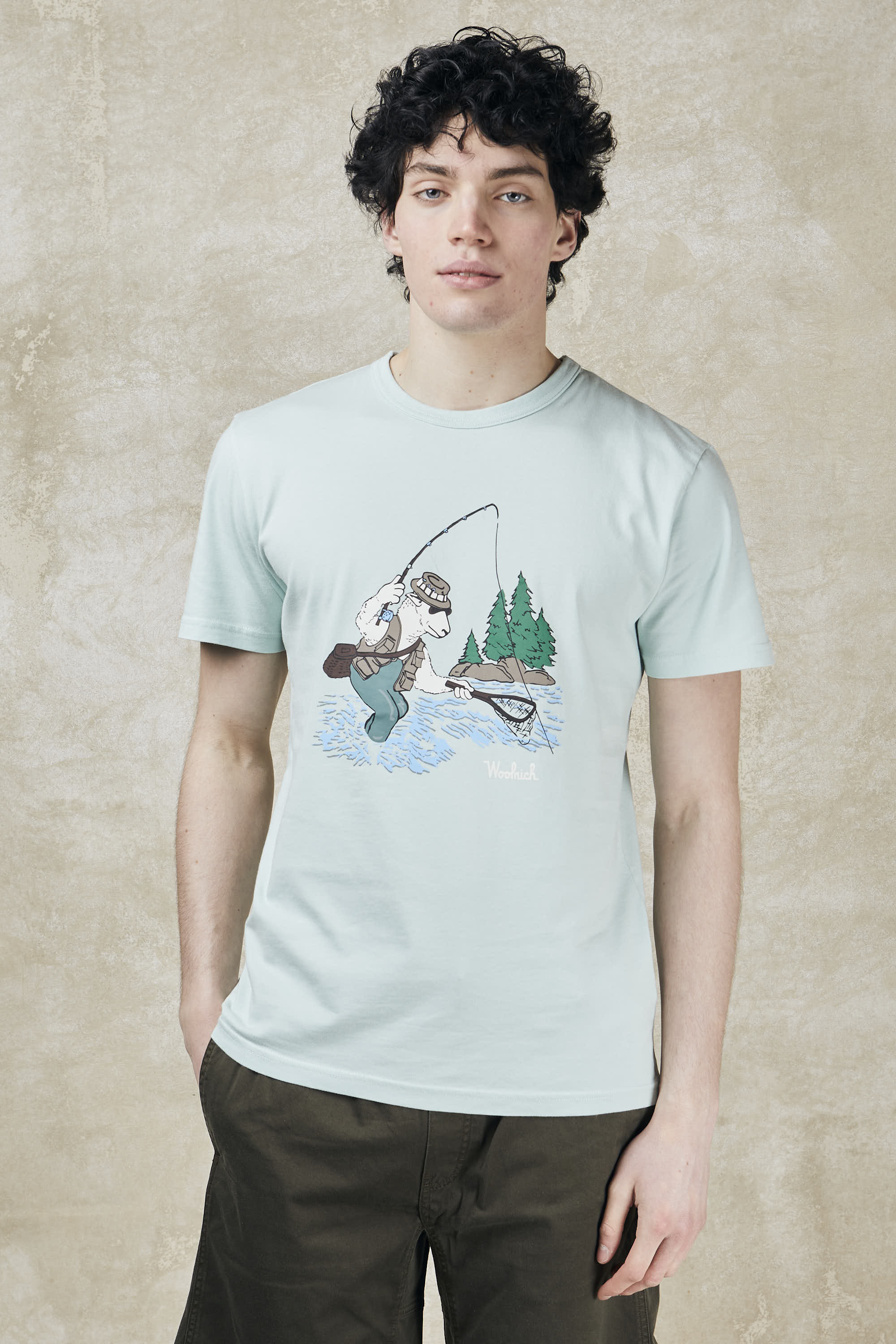 Pure cotton T-shirt with illustration-4