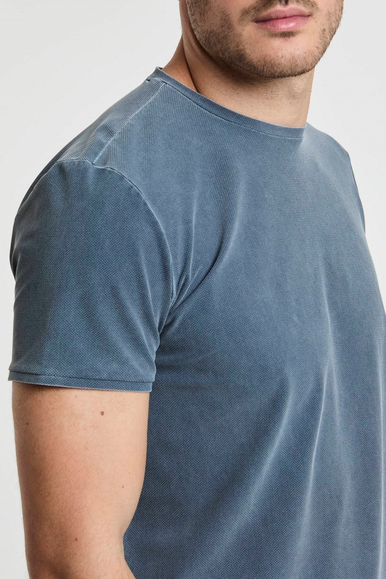 RRD T-Shirt Techno Wash Piqué Polyamid/Elastan Blau-6