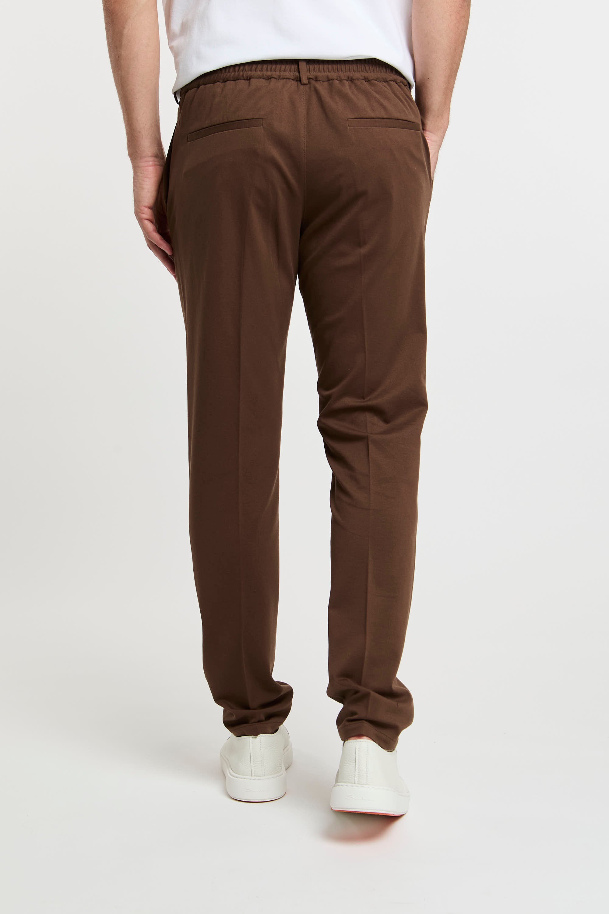 Circolo 1901 Cotton Trousers Brown-5