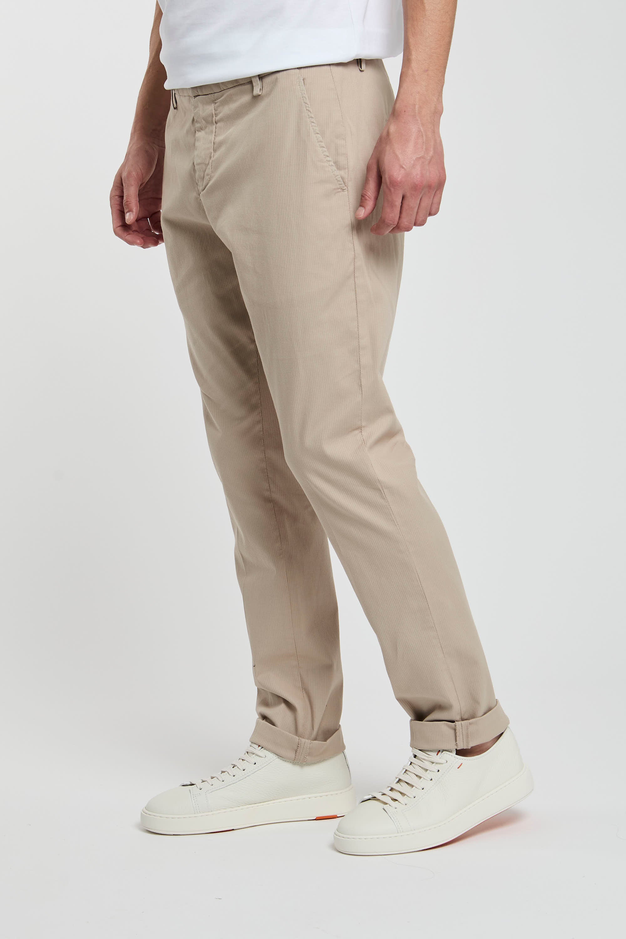 Dondup Gaubert Cotton Beige Trousers-4