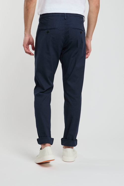 Dondup Gaubert Cotton/Elastane Blue Trousers-2