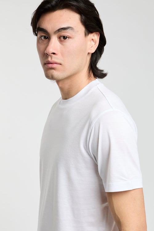 Emporio Armani T-Shirt Lyocell/Baumwollmischung Weiß