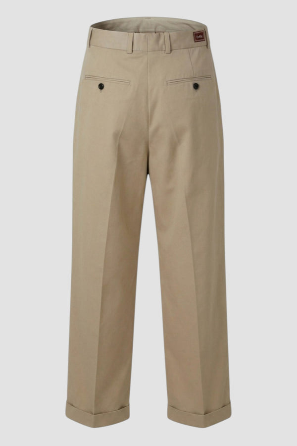 Cropped pleated trousers - 3
