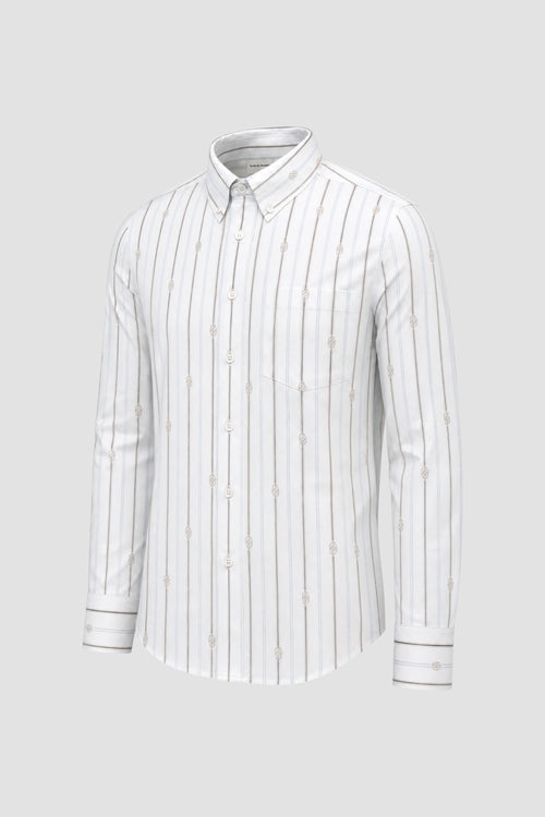 Camicia a righe con monogramma-2