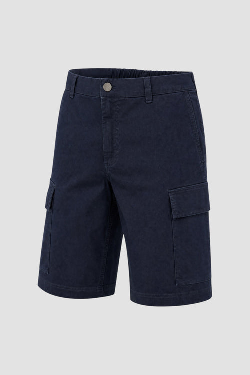 Bermuda cargo in twill di cotone tinti in capo-2