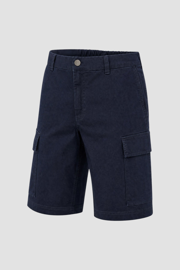 Bermuda cargo in twill di cotone tinti in capo - 2