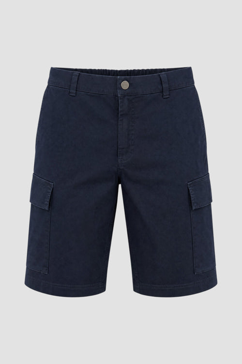 Bermuda cargo in twill di cotone tinti in capo