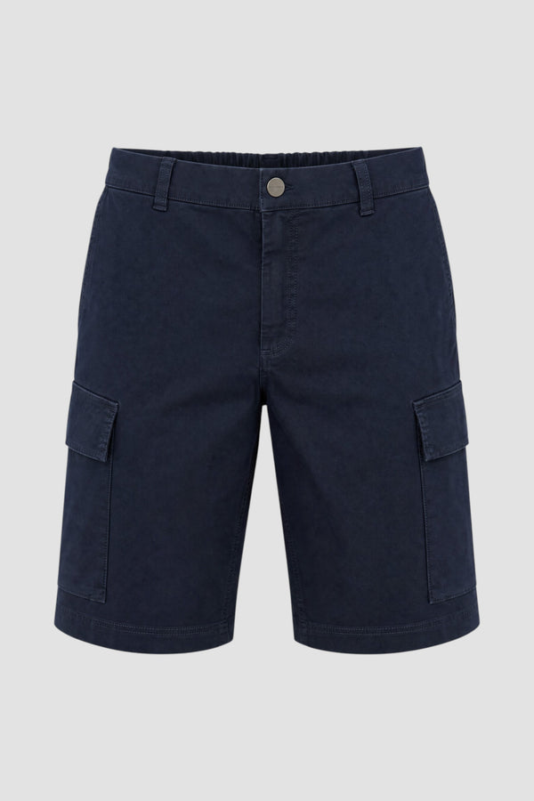 Bermuda cargo in twill di cotone tinti in capo - 1