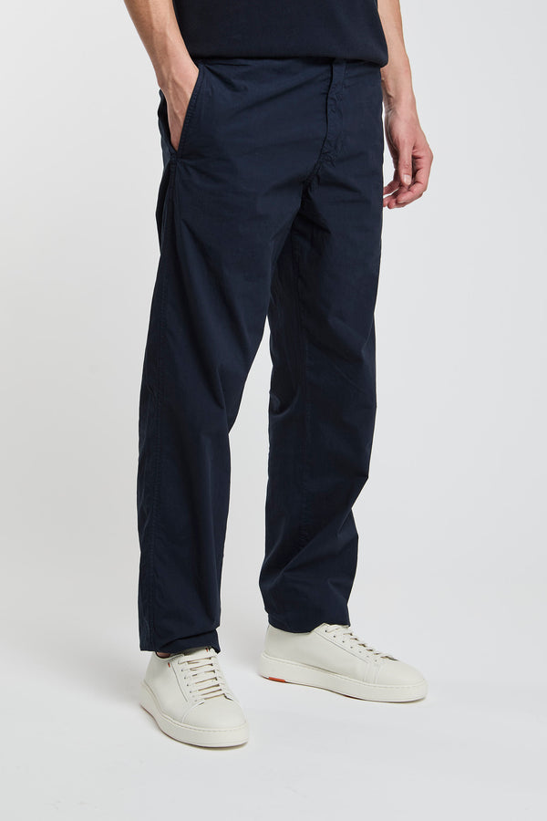 Aspesi Cotton Poplin Chino Trousers Blue - 3