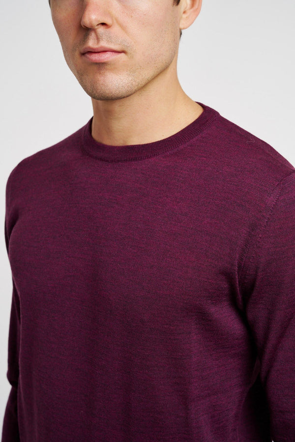 Canali Knitwear Wool Burgundy - 2