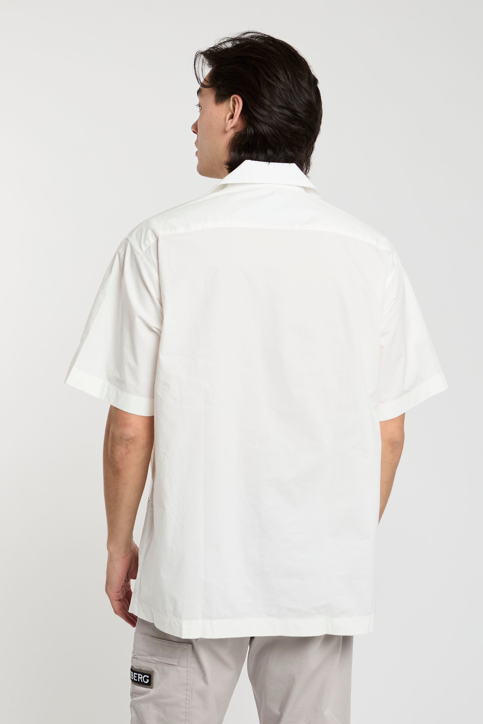 Iceberg White Cotton Poplin Shirt-3