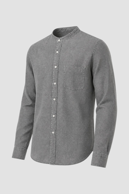 Camicia coreana in lino-2