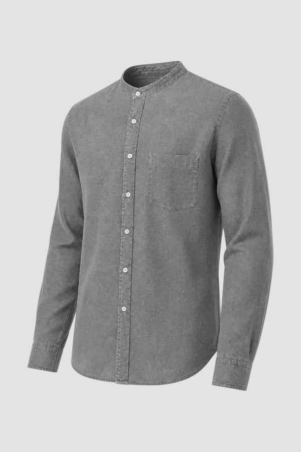 Camicia coreana in lino - 2