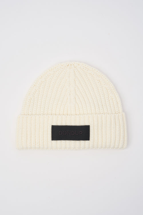 Cappello in lana tecnica a coste
