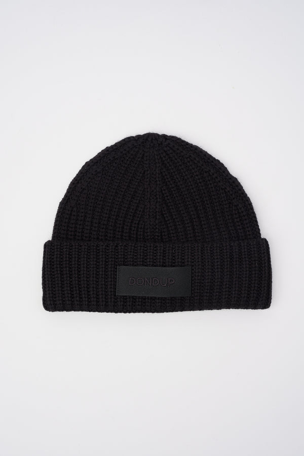 Cappello in lana tecnica a coste - 1