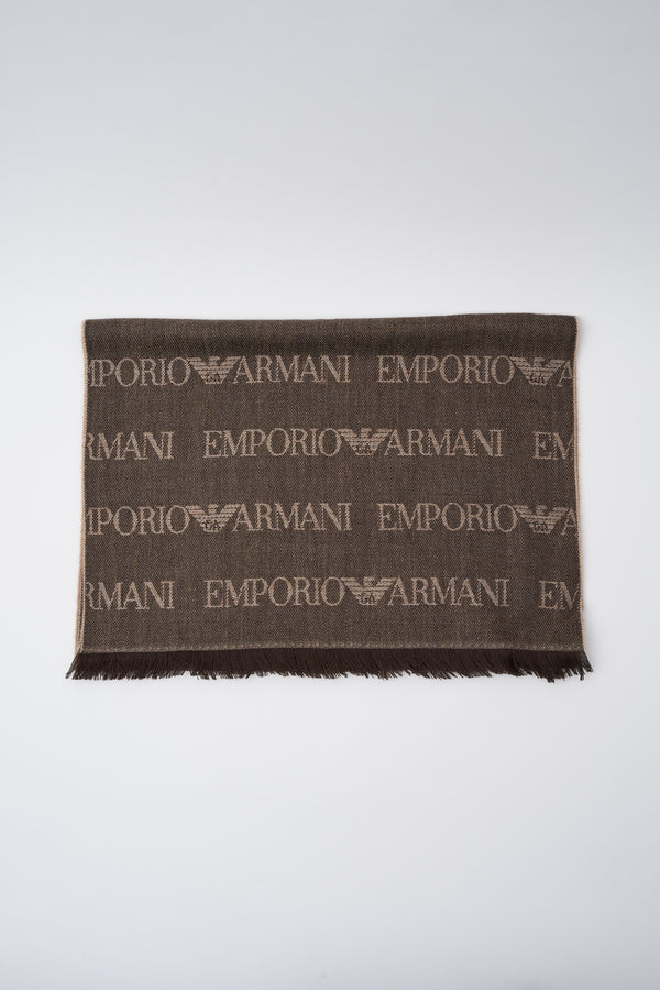 Jacquard-Schal mit Logo und Fransen - 2