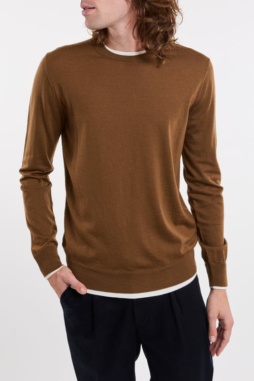 Paolo Pecora Knitwear Brown Sweater