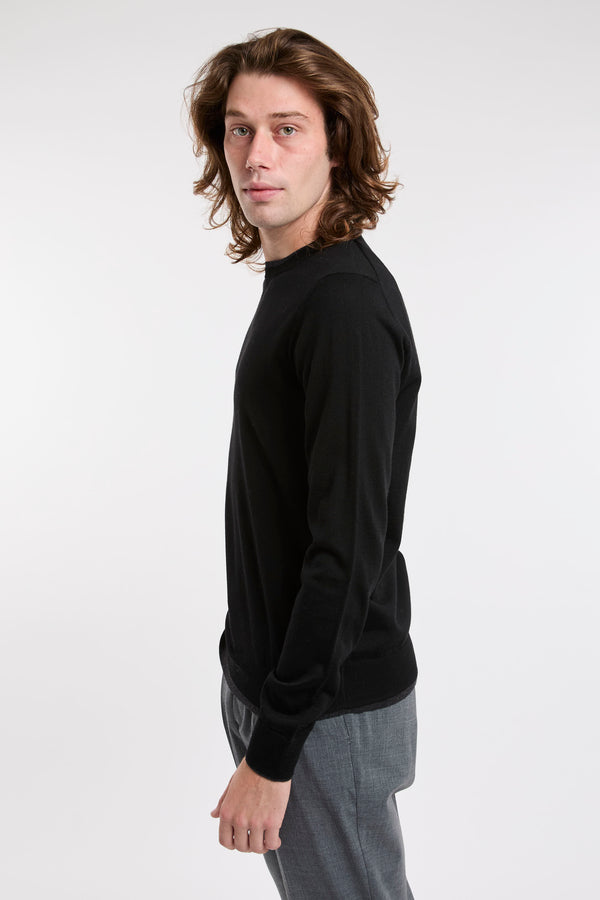 Schwarzer Pullover Paolo Pecora - 5