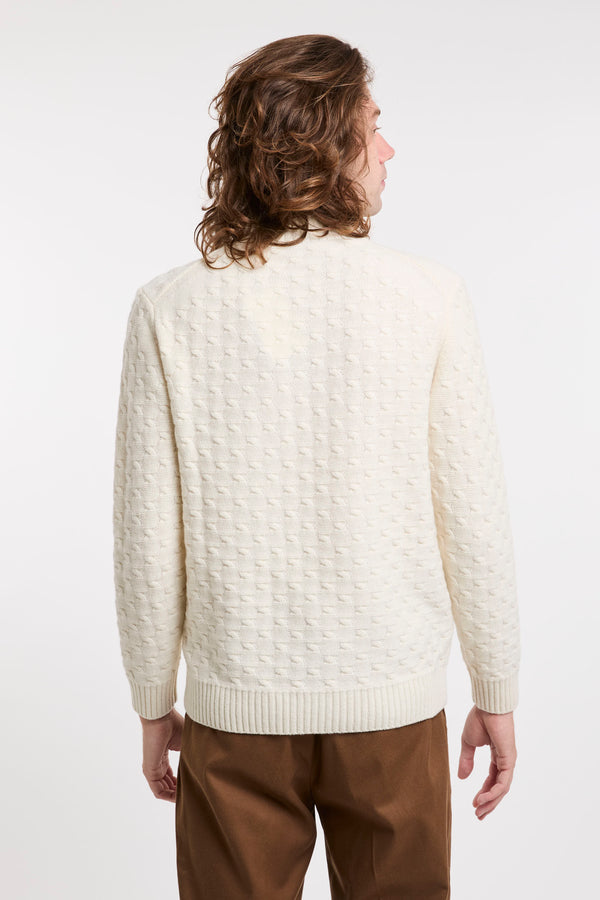 Merino Wool Cable Knit Sweater - 5