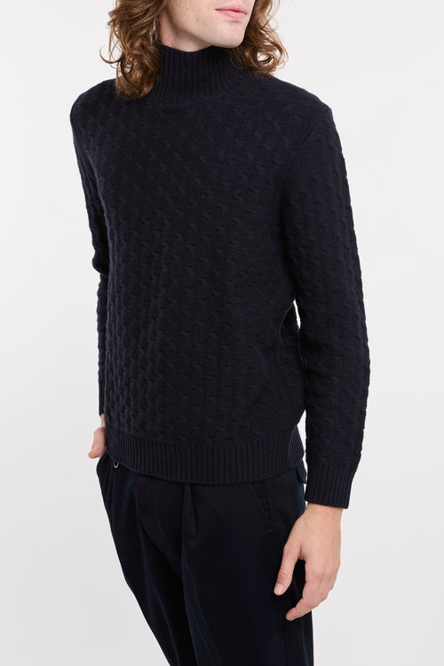 Paolo Pecora Blue Sweaters-2