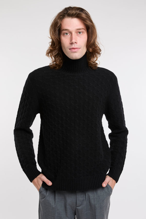 Maglione in lana merino a trecce - 2