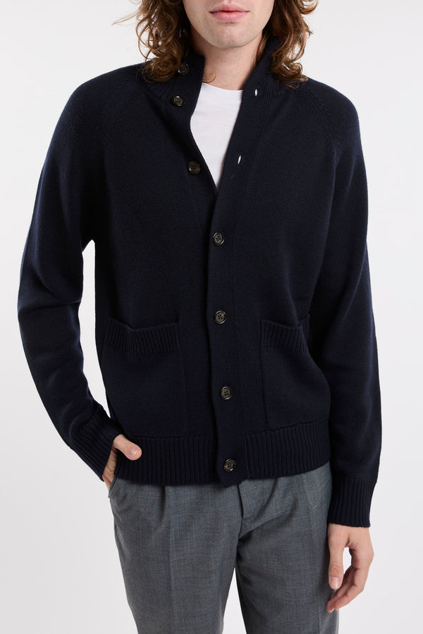 Blauer Cardigan von Paolo Pecora - 1