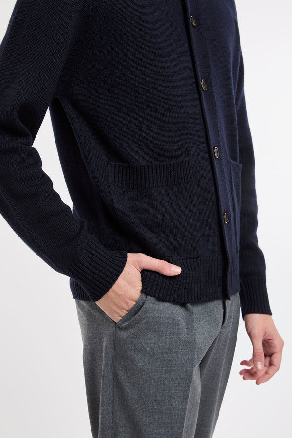 Blauer Cardigan von Paolo Pecora - 2