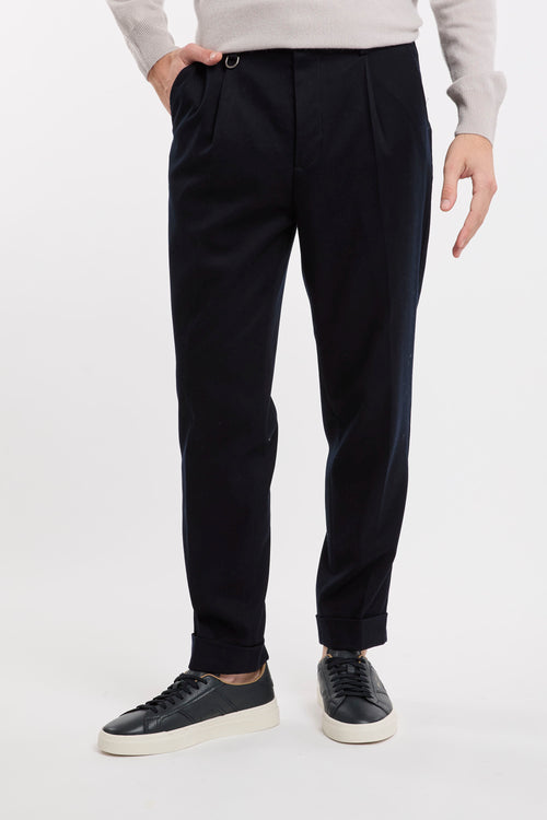 Paolo Pecora Blue Fabric Trousers