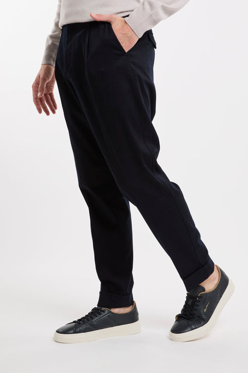 Paolo Pecora Blue Fabric Trousers-2