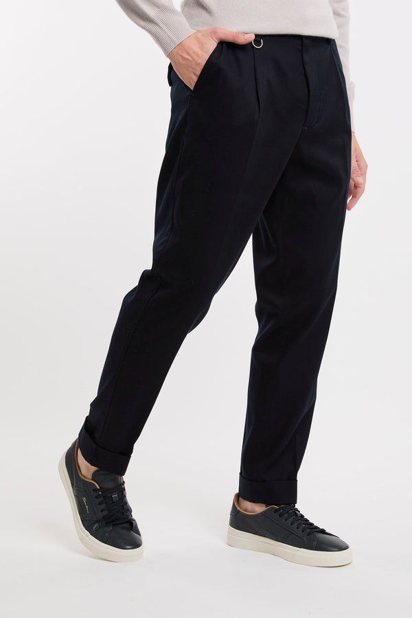 Paolo Pecora Blue Fabric Trousers - 3