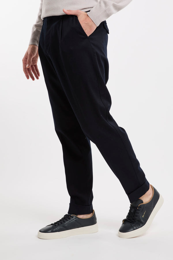 Paolo Pecora Blue Fabric Trousers - 1