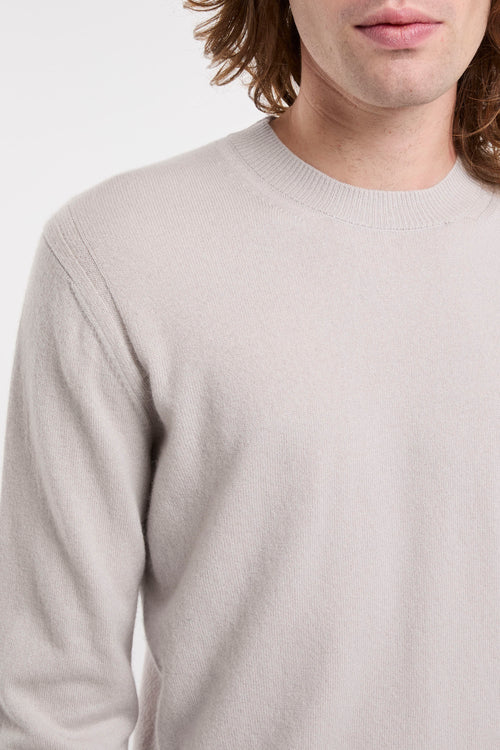 Maglia girocollo in lana e cashmere