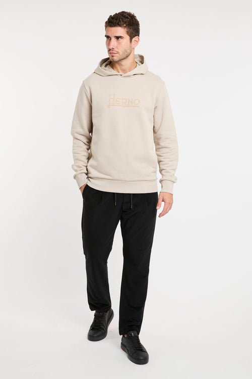 Herno Cotton Sweat Beige Sweatshirt-2