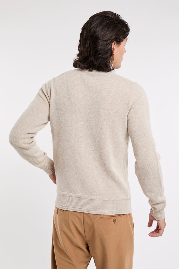 Herno Knitwear Beige Wool Crater Neck - 4