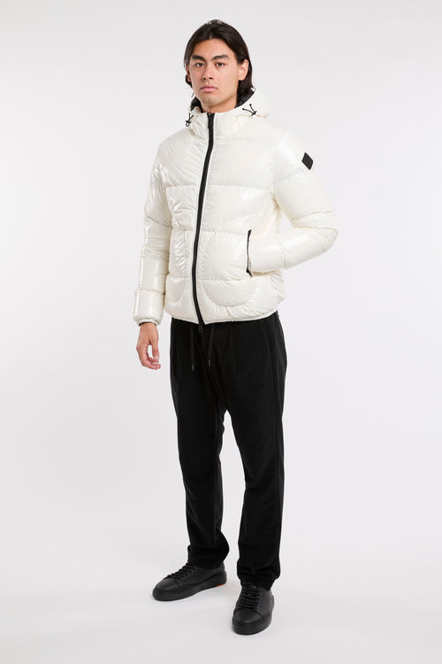 Herno White Polyamide Bomber Jacket-2