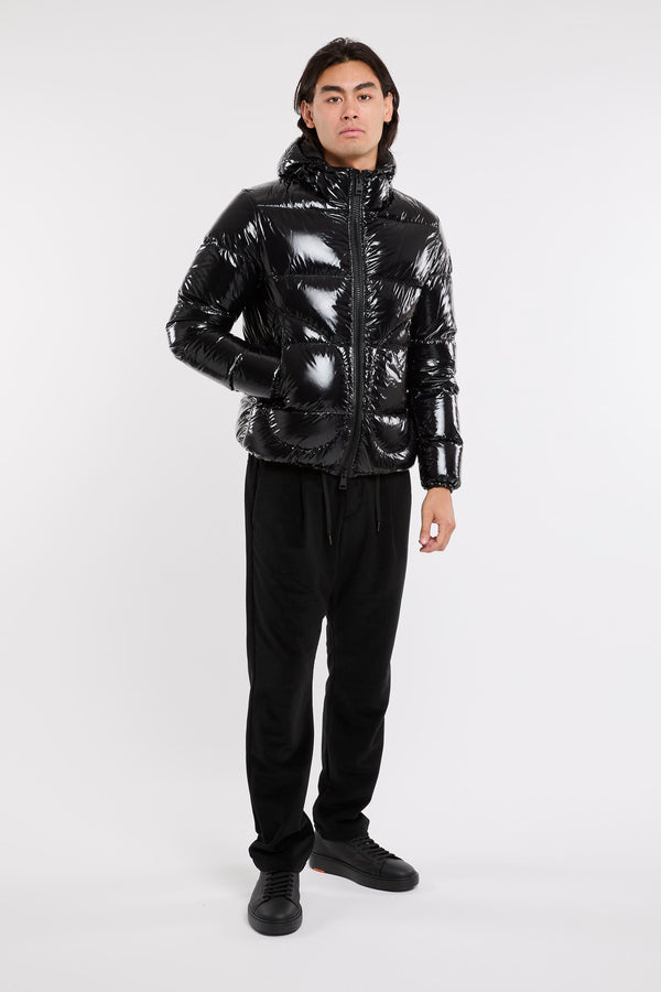 Herno Bomber Glossy Stoff Schwarz - 2