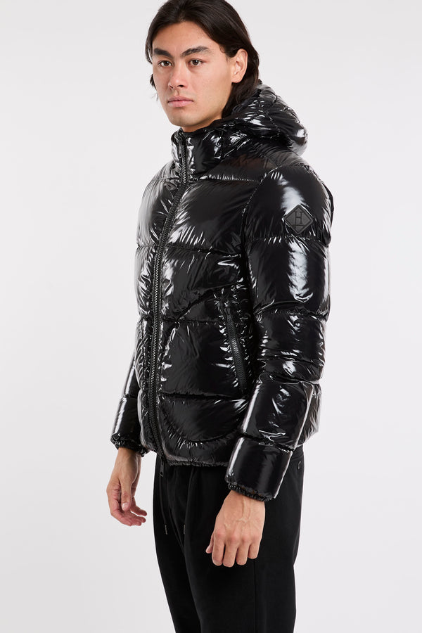 Herno Bomber Glossy Stoff Schwarz - 3