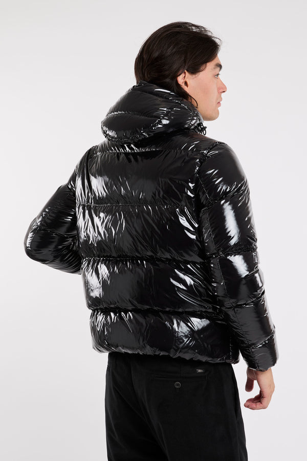 Herno Bomber Glossy Stoff Schwarz - 5