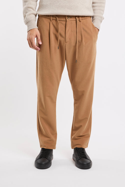 Herno Corduroy Cotton Camel Trousers