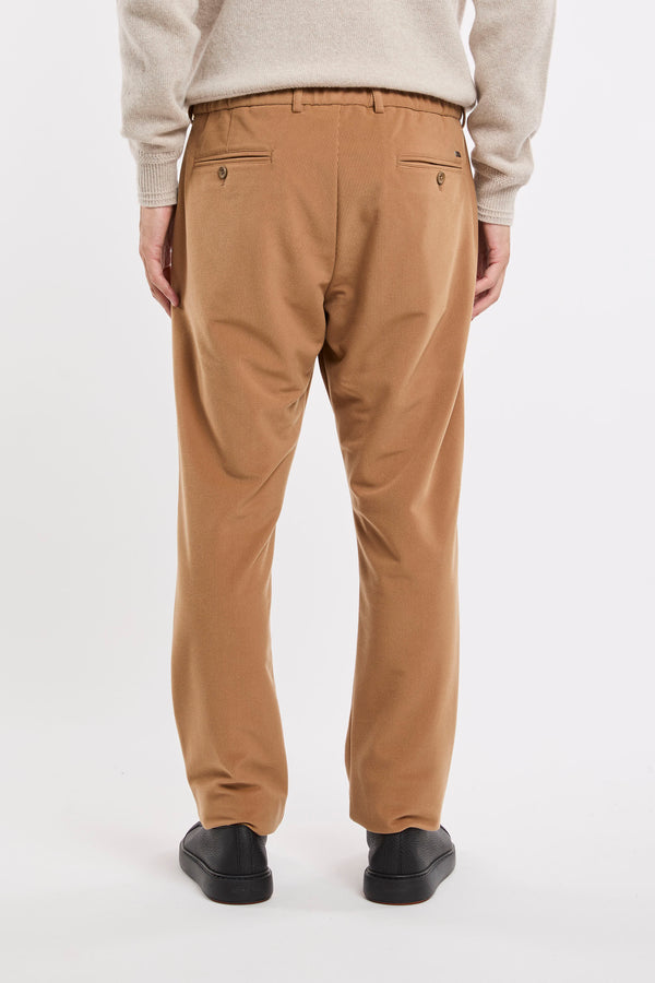 Herno Corduroy Cotton Camel Trousers - 5