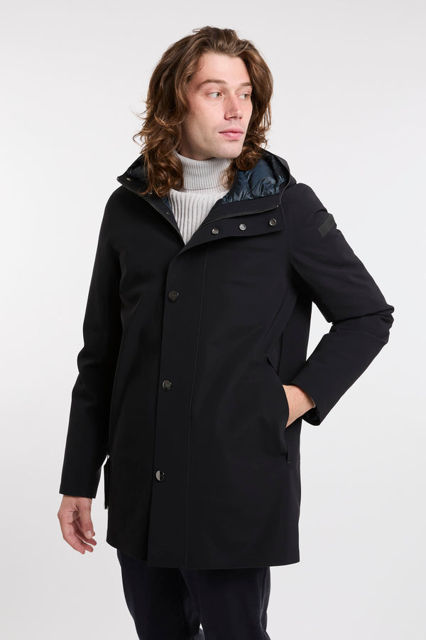 Jacke Down Under Floating Parka Schwarzes Gewebe RRD - 3