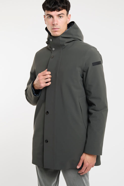 Down Under Floating Parka Jacket in Green Fabric by RRD